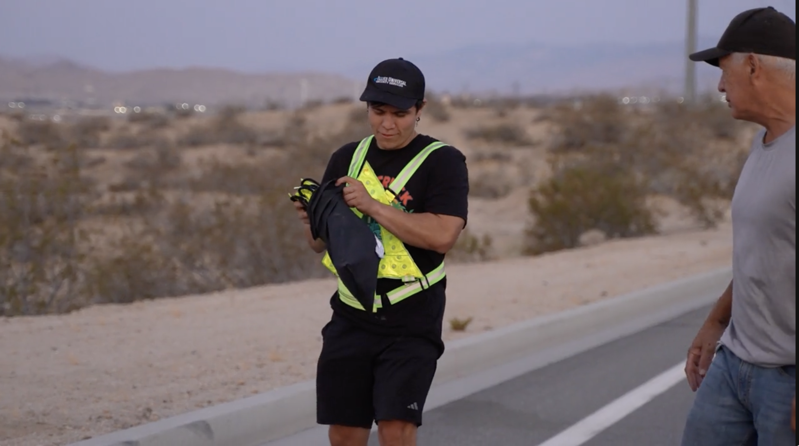 TRILIGHT safety demonstration on desert highway